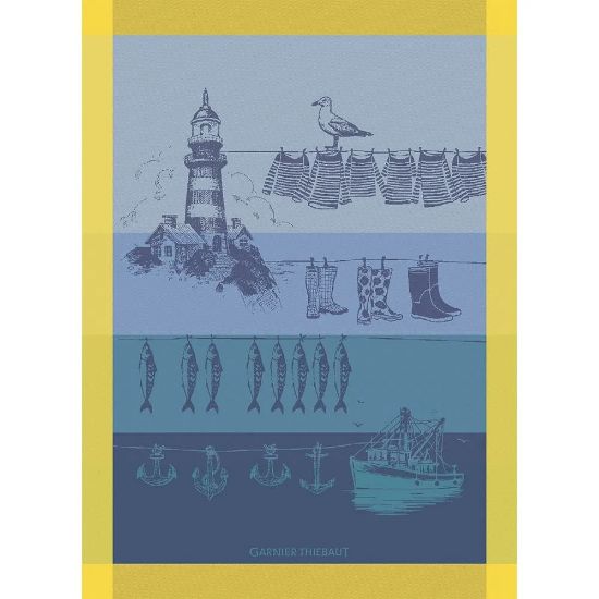 Picture of Garnier-Thiebaut 'Destination Mer' Ocean Themed Kitchen Towel