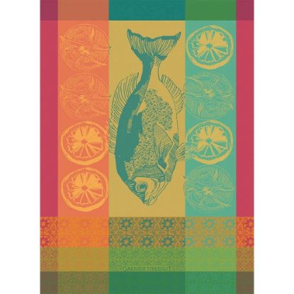 Picture of Garnier-Thiebaut 'Plancha Ete' Summer Beach Dining Kitchen Towel