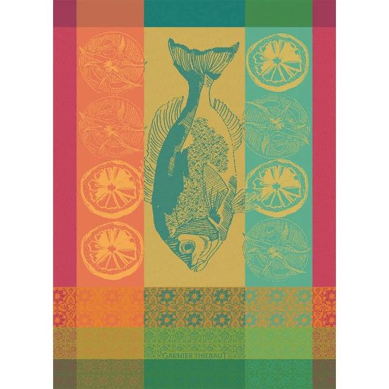 Picture of Garnier-Thiebaut 'Plancha Ete' Summer Beach Dining Kitchen Towel