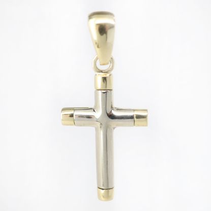 Picture of 14k Two Tone Gold Cross Pendant
