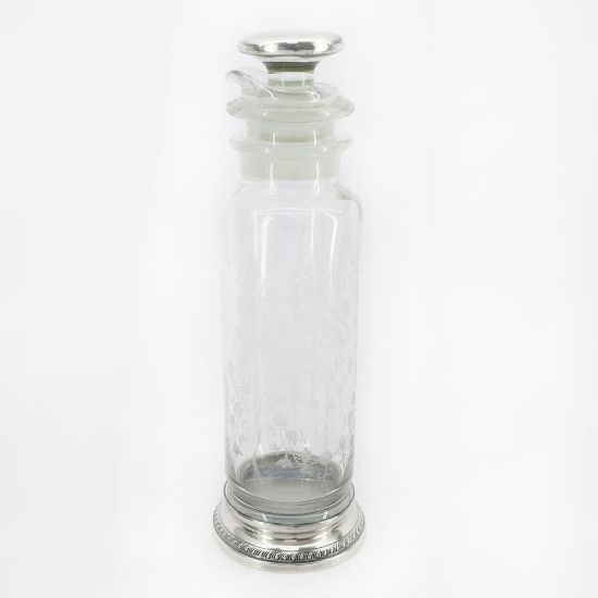 Picture of  Vintage Cocktail Shaker Orchid Etch Sterling Silver