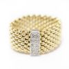 Picture of 14k Two Tone Gold Chain Diamond Ring