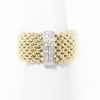 Picture of 14k Two Tone Gold Chain Diamond Ring