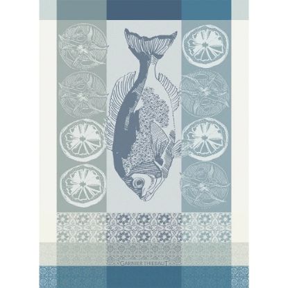 Picture of Garnier-Thiebaut 'Plancha Outremer' Seaside Dining Kitchen Towel