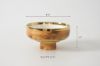 Picture of 'Madera' Faux Wood Small Footed Bowl