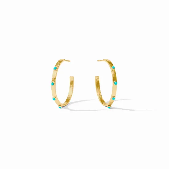Picture of Crescent Turquoise Stone Hoop