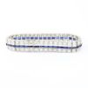 Picture of Vintage Platinum Old European Diamond & Synthetic Sapphire Bracelet