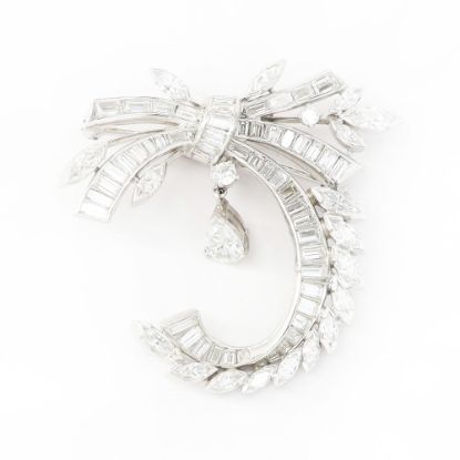 Picture of Vintage Platinum Diamond Brooch
