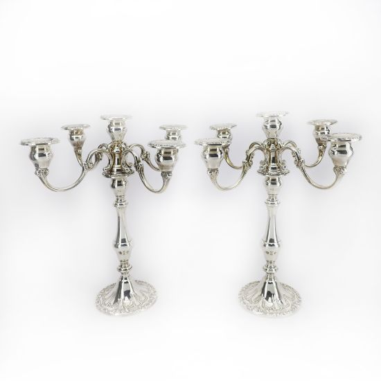 Picture of 5 Light Candelabra Pair