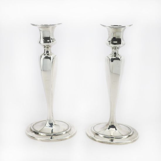 Picture of Pair of 9" Candlesticks Sterling Silver