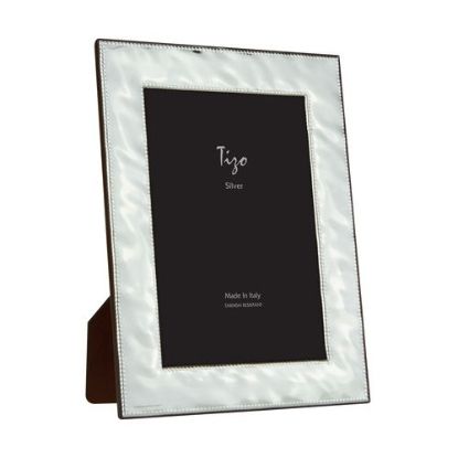 Picture of Classic Hammered & Beaded Silver Plated Picture Frame
