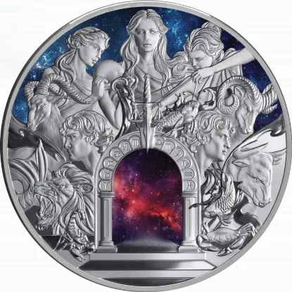Picture of Signs of The Zodiac 5 Ounce Silver Coin