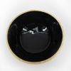 Picture of Mango Wood and Black Enamel Salad Bowl 