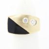 Picture of 14k Yellow Gold Diamond & Onyx Ring