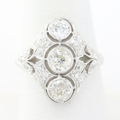 Picture of Vintage Platinum Old European Diamond Ring