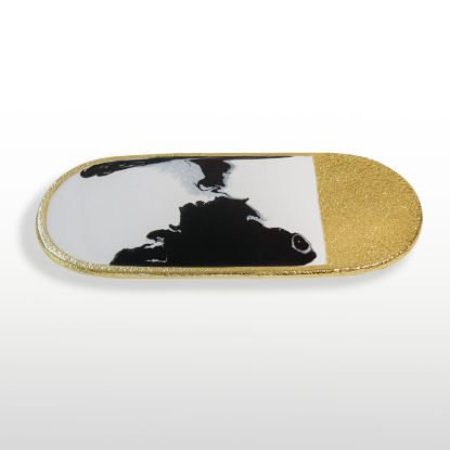 Picture of Gold Plated Bianco Nero Cheese Board
