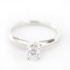 Picture of 14k White Gold Solitaire Diamond Ring