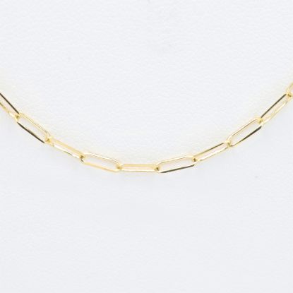 Picture of 18k Yellow Gold Paperclip Chain