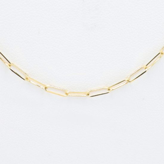 Picture of 18k Yellow Gold Paperclip Chain