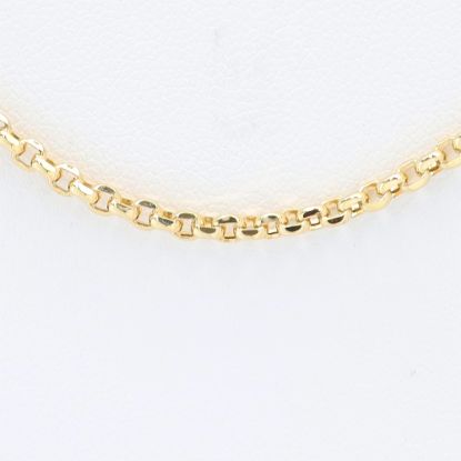 Picture of 18k Yellow Gold Rolo Link Chain