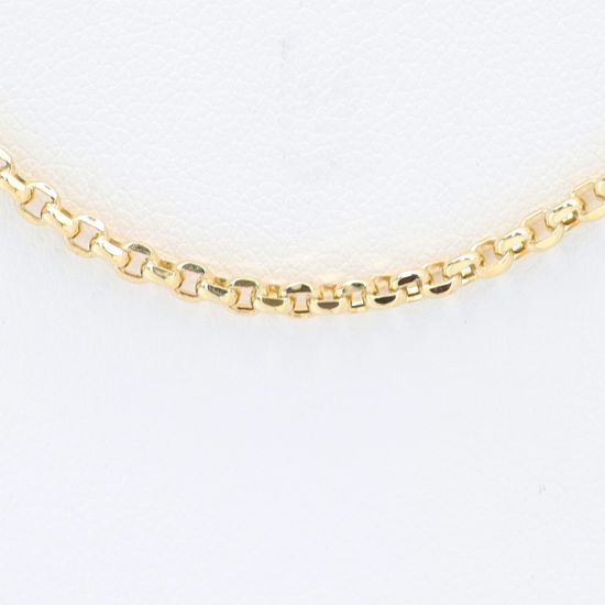 Picture of 18k Yellow Gold Rolo Link Chain
