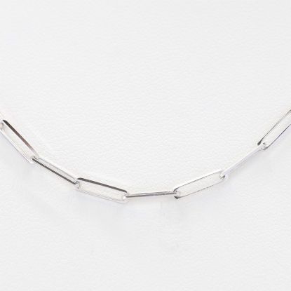 Picture of 18k White Gold Paperclip Link Chain