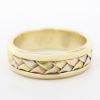 Picture of 14k Tri-Colored Gold Band