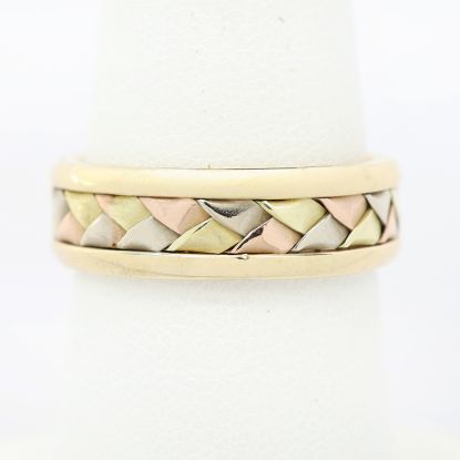 Picture of 14k Tri-Colored Gold Band
