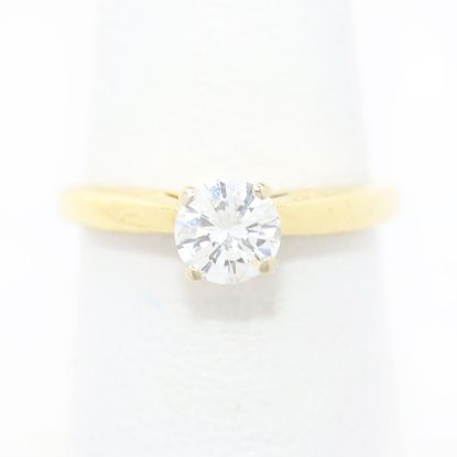 Picture of 18k Yellow Gold Brilliant Soliatire Diamond Ring