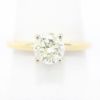 Picture of 14k Yellow Gold Brilliant Solitaire Diamond Ring