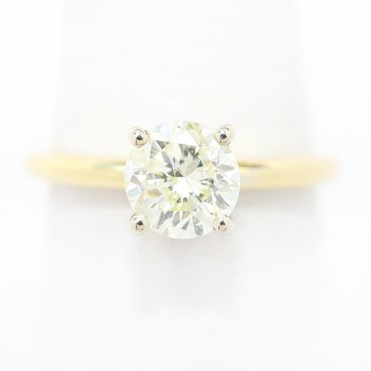 Picture of 14k Yellow Gold Brilliant Solitaire Diamond Ring