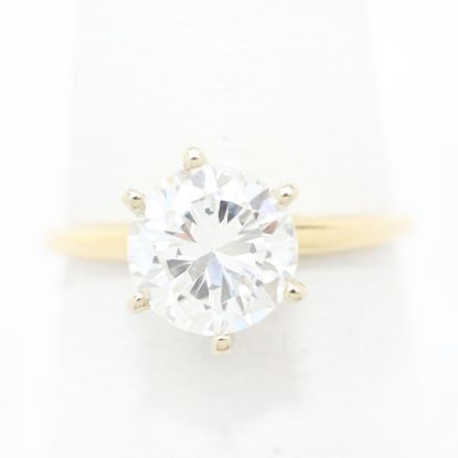 Picture of 14k Yellow Gold Brilliant Diamond Ring