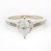 Picture of 14k White Gold Brilliant Marquise Cut Diamond Ring