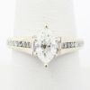 Picture of 14k White Gold Brilliant Marquise Cut Diamond Ring