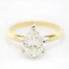 Picture of 14k Yellow Gold Brilliant Pear Cut Diamond Ring
