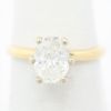Picture of 14k Yellow Gold Oval Diamond Ring