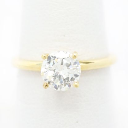 Picture of 14k Yellow Gold Brilliant Diamond Ring