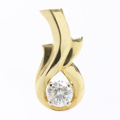 Picture of 14k Yellow Gold Brilliant Diamond Pendant