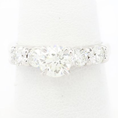 Picture of 14k White Gold Brilliant Diamond Ring