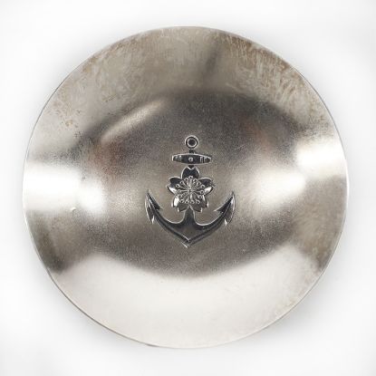 Picture of Original Boxed WW2 Japanese Naval Landing Force sterling silver sake dish