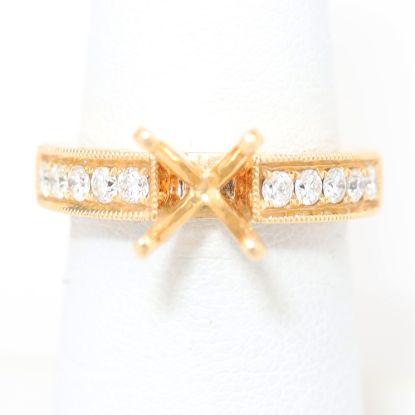 Picture of 18k Rose Gold Semi-Mount Diamond Ring