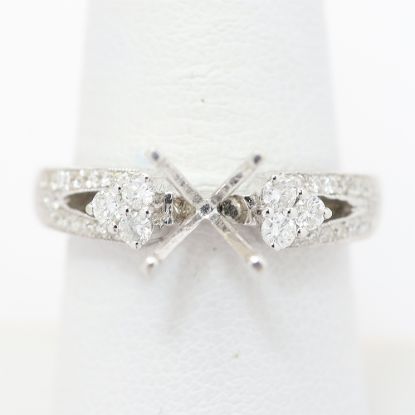 Picture of 14k White Gold Diamond Semi-Mount Ring