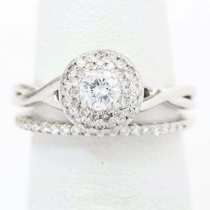 Picture of 14k White Gold Diamond Bridal Set