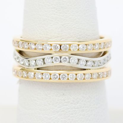 Picture of 14k Two Tone Gold Diamond Ring