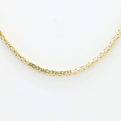 Picture of 14k Yellow Gold Byzantine Link Chain