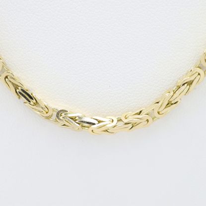 Picture of 14k Yellow Gold Byzantine Link Chain