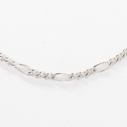 Picture of 14k White Gold Figaro Link Chain