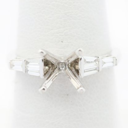 Picture of 18k White Gold Diamond Semi-Mount Ring