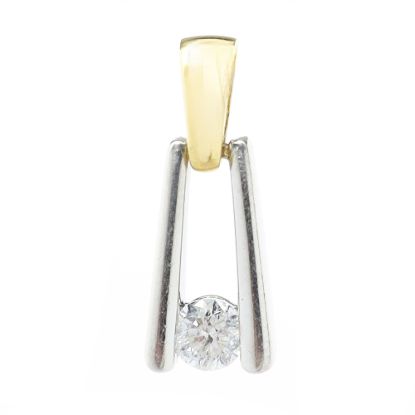 Picture of 18k Two Tone Gold Diamond Pendant