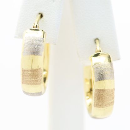 Picture of 14k Yellow Gold Hoop Earrings